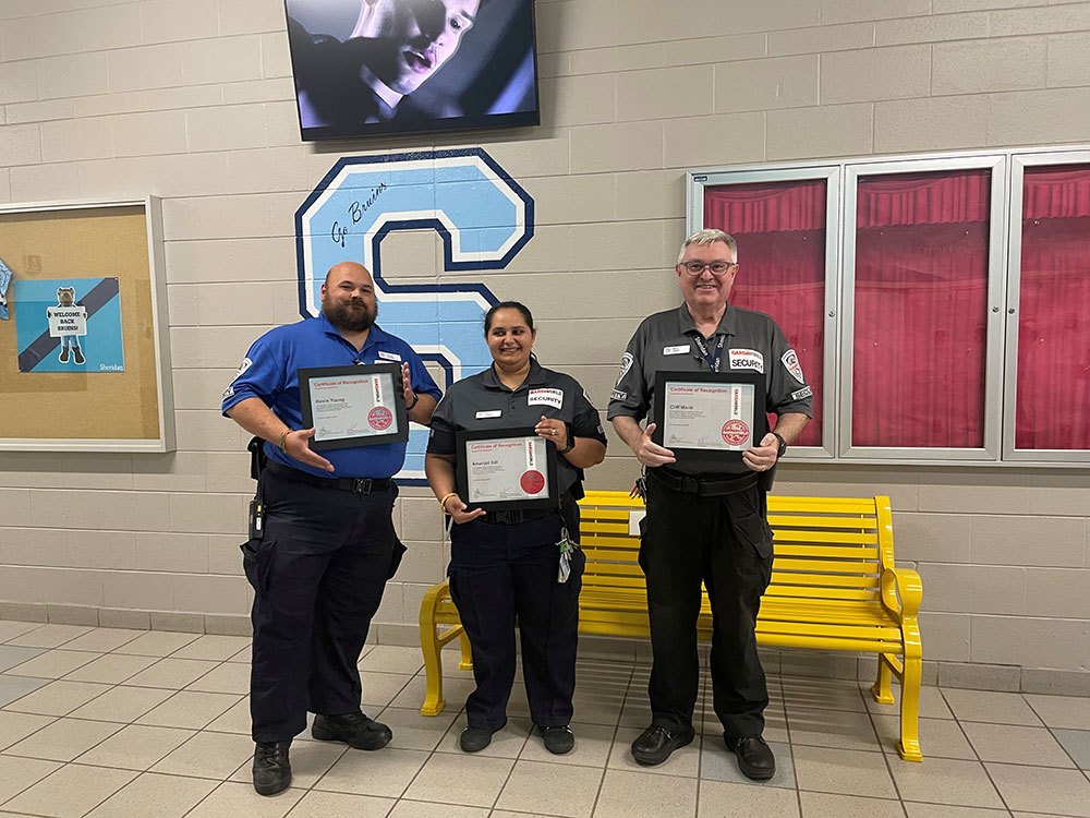 The security guards who responded to the situation at Sheridan College 